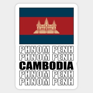 Flag of Cambodia Sticker